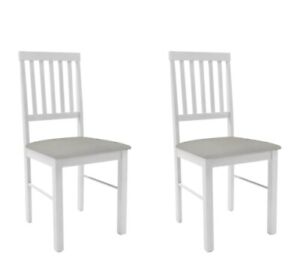 KENDAL SOLID WOOD 2 TWO TONE CHAIRS