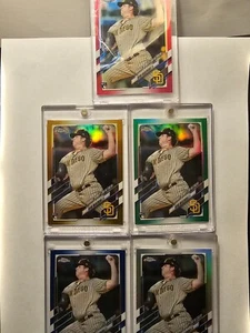 Pack to Plastic 2021 Topps Chrome Update Refractor Ryan Weathers RC 5 Card Set - Picture 1 of 11