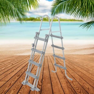 Bestway Sicherheitsleiter Poolleiter Pool Einstieg Leiter Treppe 122cm 58331 - Bild 1 von 14