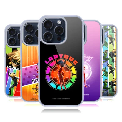MIRACULOUS TALES OF LADYBUG & CAT NOIR GRAPHICS GEL CASE FOR APPLE iPHONE PHONES - Image 1 of 4