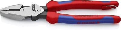 KNIPEX 0912240TBKA 9 1/4" ULTRA COMFORT HIGH LEVERAGE LINEMAN'S PLIERS TETHER - Image 1 of 4