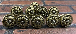 10 Floral Decorated Closet or Cabinet Knobs - Picture 1 of 6