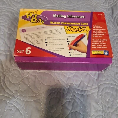 Hot Dots Reading Comprehension Cards Making Inferences Set 6 ** No Pen** - Image 1 of 2