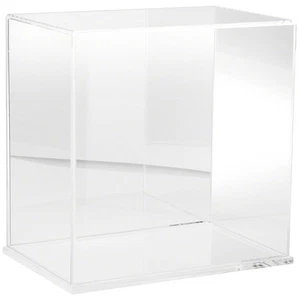 Plymor Clear Acrylic Case w/ Clear Base (Mirror Back), 12" W x 8" D x 12" H - Picture 1 of 1