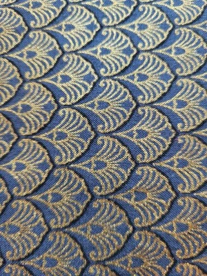 Tela de costura Hoffman Birds and Blossoms acolchado algodón negro dorado Foto 1 de 2