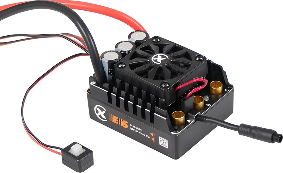 XC E6 Sensored Brushless ESC 3-8S 200A BEC For 1/7 1/8 RC Car Support Turbo - Image 1 of 4