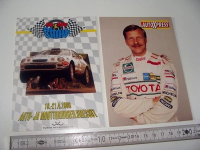 Orig. Card Cartolina Toyota Celica GT-Four VALMET Rally 1996 Juha Kankkunen RAR - Bild 1 von 2