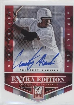 2012 Elite Extra Edition Aspirations Die-Cut Signatures Courtney Hawkins Auto - Image 1 of 2