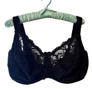 Prima Donna Madison Full Cup Underwire Black 44G Lace Bows Luxury - Picture 1 of 10