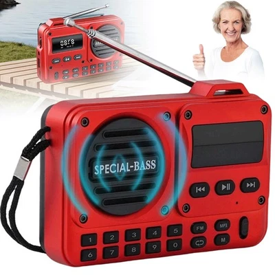 UNBEKANNT Bluetooth FM Radio Tragbar mit TFT LCD Display Digital Küchenradio UKW Empfänger