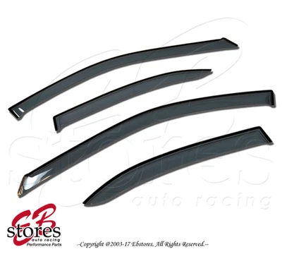 Visera de ventilación de canal de salida tintada con luz 4 piezas para Mercedes-Benz ML350 ML500 2006-2009 Foto 1 de 4