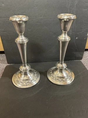 "Par de candelabros Sterling Gorham con peso de 9,25"" - hermosos" Foto 1 de 4