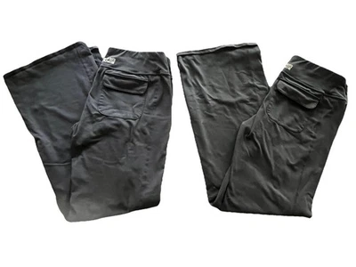 Lote de 2 calças atléticas SKECHERS Performance Go Walk L preto boot cut - Imagem 1 de 4