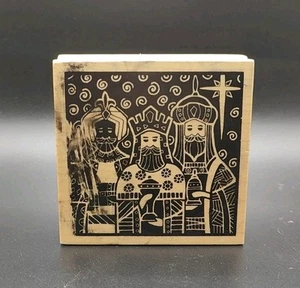 Inkadinkado 60-01004 Three Wise Men Rubber Stamp Christmas Religious (3"x 3") - Picture 1 of 4