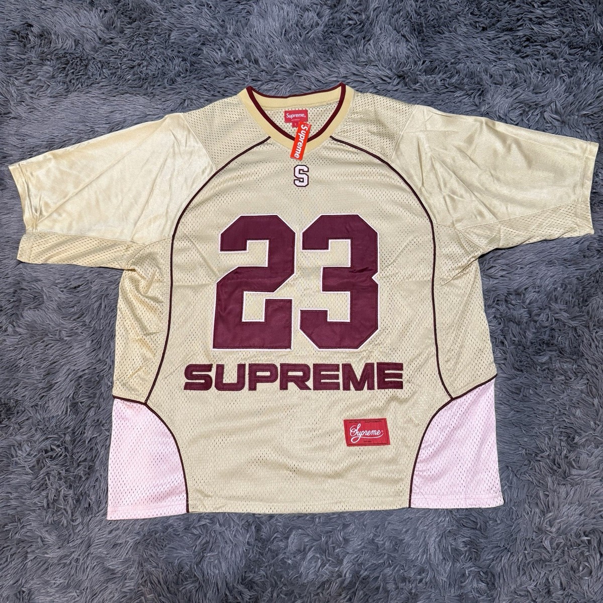 supreme アメフトシャツ size S Supreme Jersey Football Activewear Tops for Men for Sale