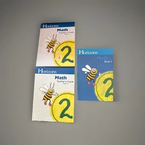 Horizons 2nd Grade Math Workbook #2, Plus Both Teachers Guides - Picture 1 of 2