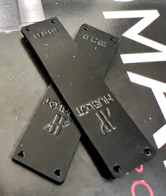 HUBLOT MDM STRAP BLACK RUBBER REF 139.10.48  12.70 x 12.70 OLD STOCK SWISS MADE - Image 1 of 4