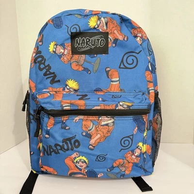 Naruto 15in. Backpack School Bag Anime Manga Character Masashi Kishimoto - Image 1 of 4