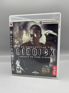Chronicles of Riddick: Assault on Dark Athena (Sony PS3, 2009) Completo CIB - Foto 1 di 3