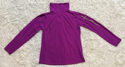 Columbia Activewear Púrpura Violeta 1/4 Cremallera Cuello Alto Pullover Sudadera Vellón L Foto 1 de 4