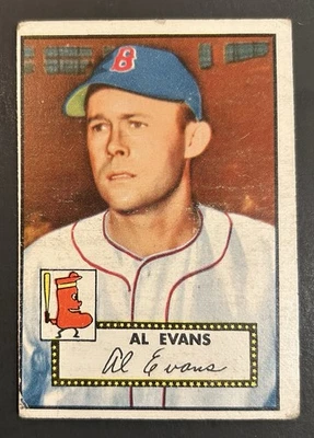 1952 Topps - Al Evans #152, OC, No Creases, GD / VG, Normal wear - see pics - Image 1 of 2
