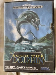 Ecco The Dolphin Sega Mega Drive Juego PAL UK 1992 Retro Clásico Coleccionistas - Imagen 1 de 3