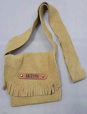 Винтажный Аризона замши кожи бахрома отделки мешок сумочки сумка - Изображение 1 из 4