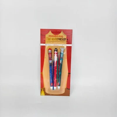 Weihnachten THE NUTCRACKER Stifte 3er Set löschbare Gelstifte - Bild 1 von 4