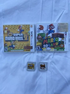Super Mario Bros. 2 & Super Mario 3D Land LOT (Nintendo 3DS) Both Complete - Picture 1 of 15