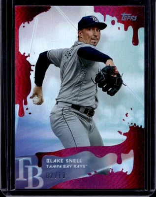 2020 Topps x Steve Aoki Blake Snell Pink Frosting #2/10 Rays - Image 1 of 2