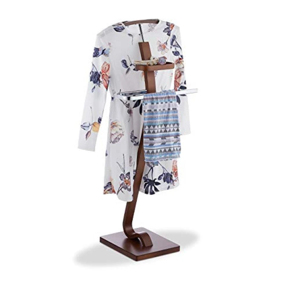 Relaxdays Indossatore Porta Abiti effetto noce Servomuto Omino...