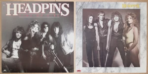 HEADPINS / 2 x LP / LINE OF FIRE (1983) + HEAD OVER HEELS (1985) / HARD ROCK - Bild 1 von 9