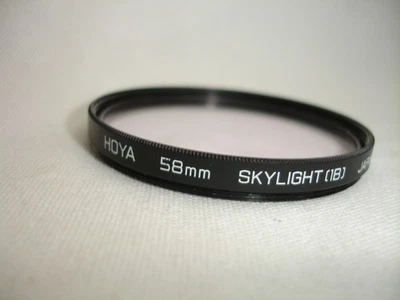 Hoya 58mm skylight 1B filter - Image 1 of 2