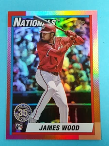 2025 Topps Update - James Wood Rc Holo Foil 35th Anniversary #U90-28 Nationals - Bild 1 von 2