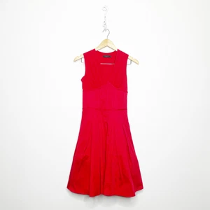 Ted Baker Cissie Kleid rot Korsett Taille Seide Urlaub voller Rock Damen 1 US 4 - Bild 1 von 10
