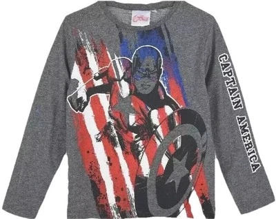 AVENGERS 128 SHIRT CAPTAIN AMERICA MARVEL LANGARM SPIDERMAN HULK LANGARMSHIRT - Bild 1 von 4