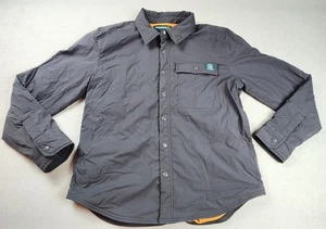 Wolverine Mens Button-up Gray Lined Jacket Shirt Workwear Size Medium - Picture 1 of 10