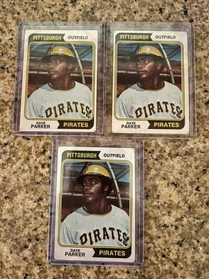 Dave Parker Piratas de Pittsburgh novato 1974 Topps Cobra RC HOF #252 Foto 1 de 2