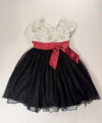 Jon’s Michelle Formal Sequin Bow Dress Size 6 Black - Image 1 of 4