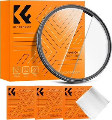K&F Concept 58/67/72/82mm Center Field Split Diopter Effect Filter Keeps Focus - Image 1 of 4