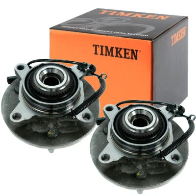 4WD TIMKEN Front Wheel Hub & Bearings For Ford F-150 Lincoln Mark LT W/ABS 6 Lug - Image 1 of 4