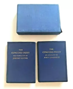 The Concord Fight 1975 Miniature Books Amos Barrett, Lister Jeremy - Picture 1 of 11