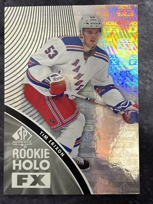 2011-12 SP Authentic Rookie Holo FX RFX18 Tim Erixon New York Rangers - Image 1 of 2