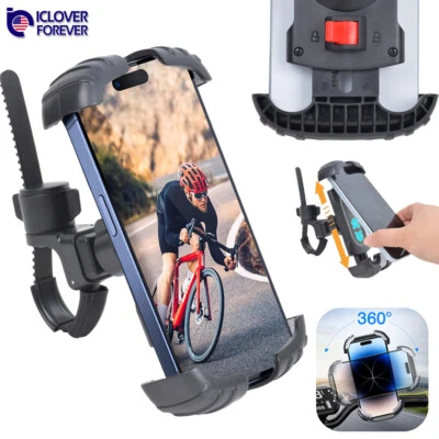 Bike Motorcycle Cell Phone Mount Bicycle Scooter Handlebar Holder for iPhone - Image 1 of 4