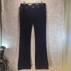Adriano Goldschmied Jeans Women's 29X34 Black The Angel Boot Cut Corduroy - Picture 1 of 10