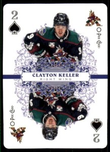 2022-23 UD O-Pee-Chee OPC Playing Cards #2-SPADES Clayton Keller