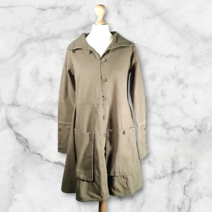 Ewa i Walla Lagenlook Peasant Buttondown Coat Jacket Dress - Vintage - Size M - Picture 1 of 10