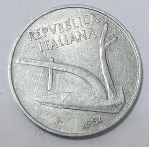 ITALY 🇮🇹 TEN (10) LIRE COIN 1951 - Picture 1 of 3