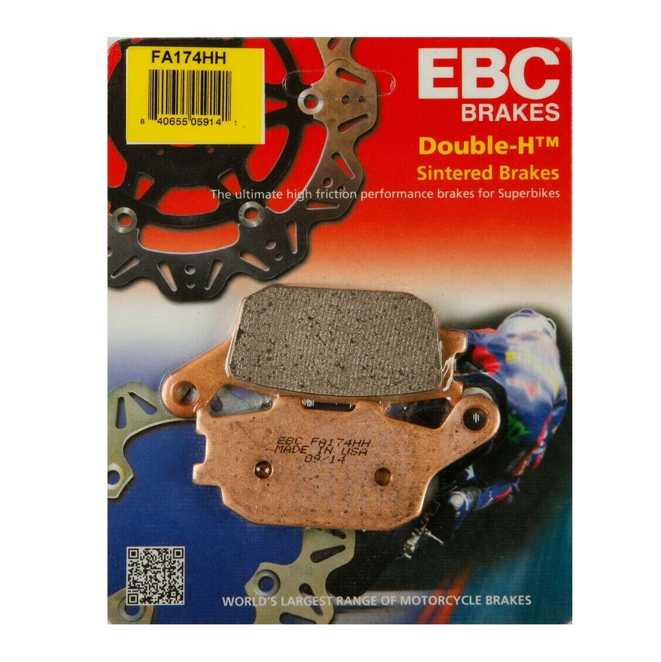 Pastillas de freno traseras sinterizadas EBC HH para Yamaha YZF-R1 2009-2014 Foto 1 de 1