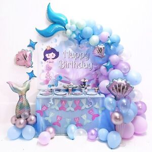 Mermaid Ocean Balloon Arch Kit Set Birthday Wedding Party Garland Decor Balloons